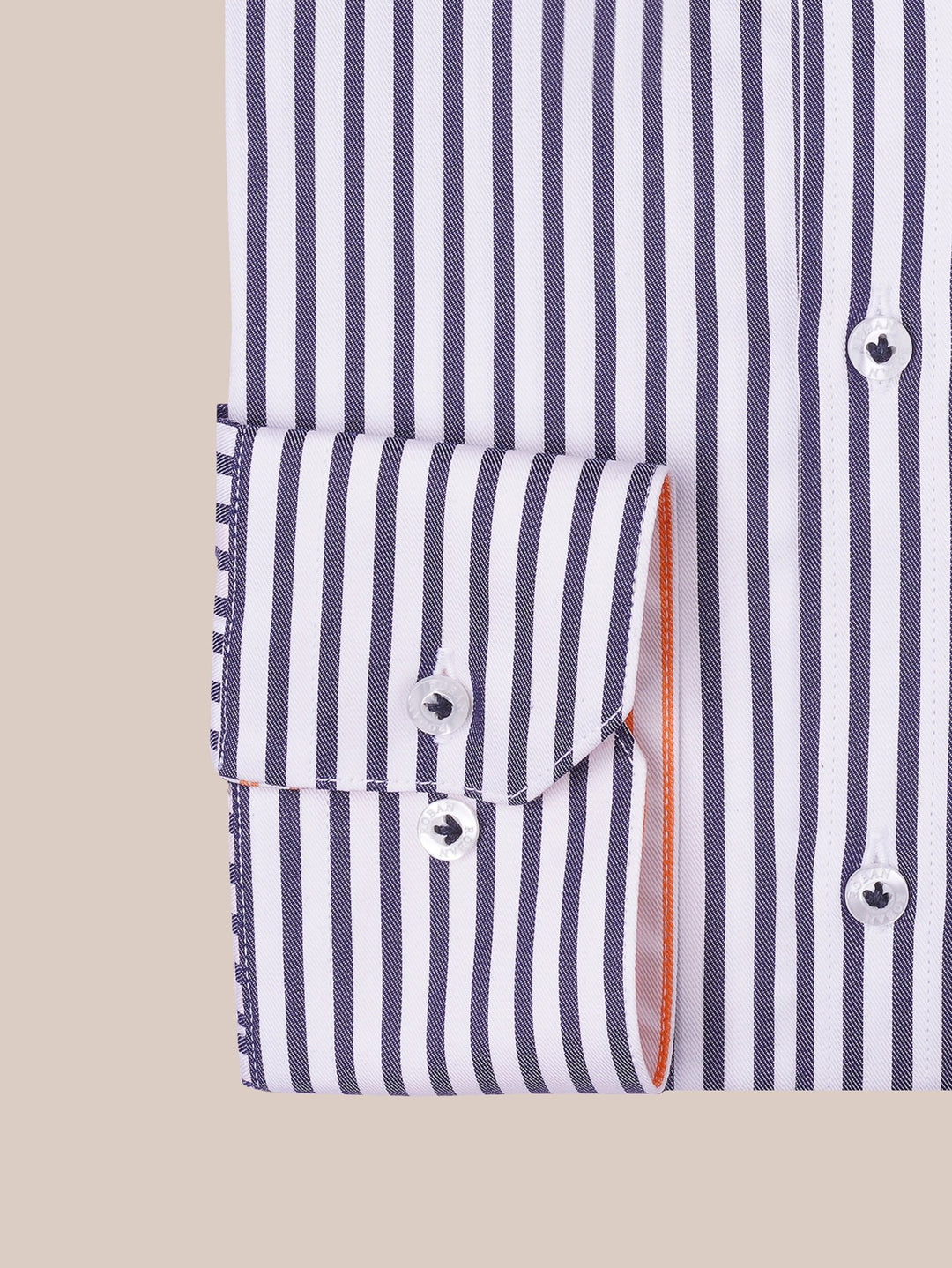STRIPED COTTON REGULAR FIT SHIRT - Roban