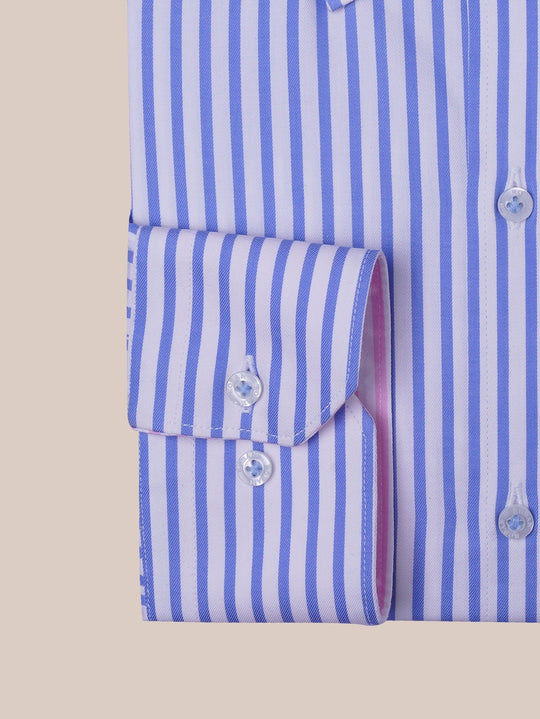 STRIPED COTTON REGULAR FIT SHIRT - Roban
