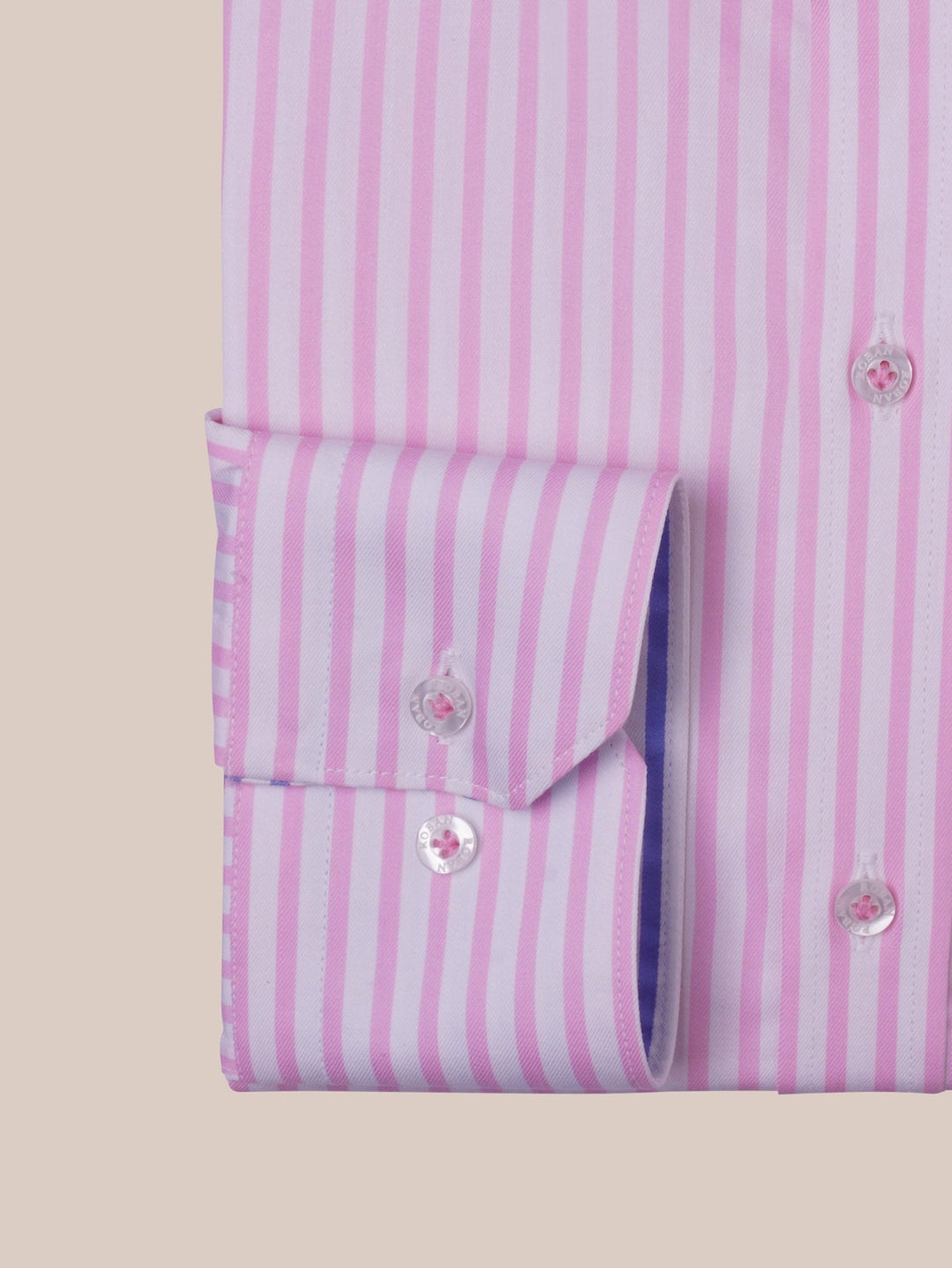 STRIPED COTTON REGULAR FIT SHIRT - Roban