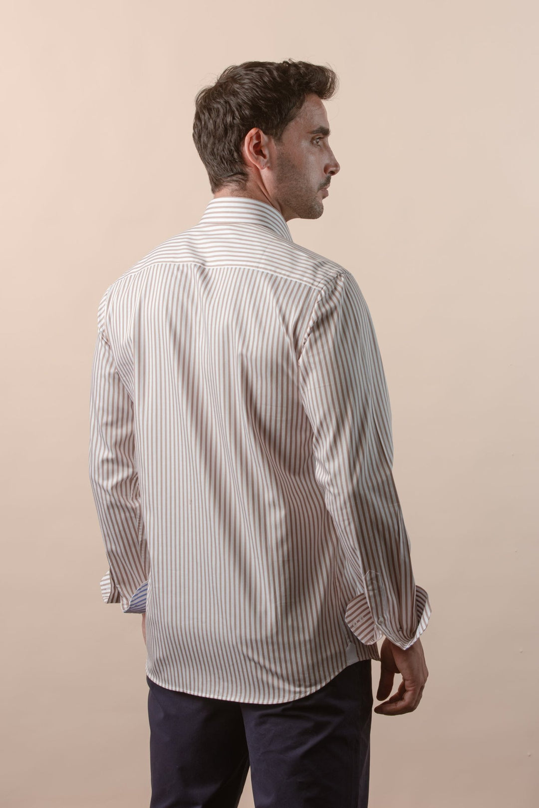 STRIPED COTTON REGULAR FIT SHIRT - Roban