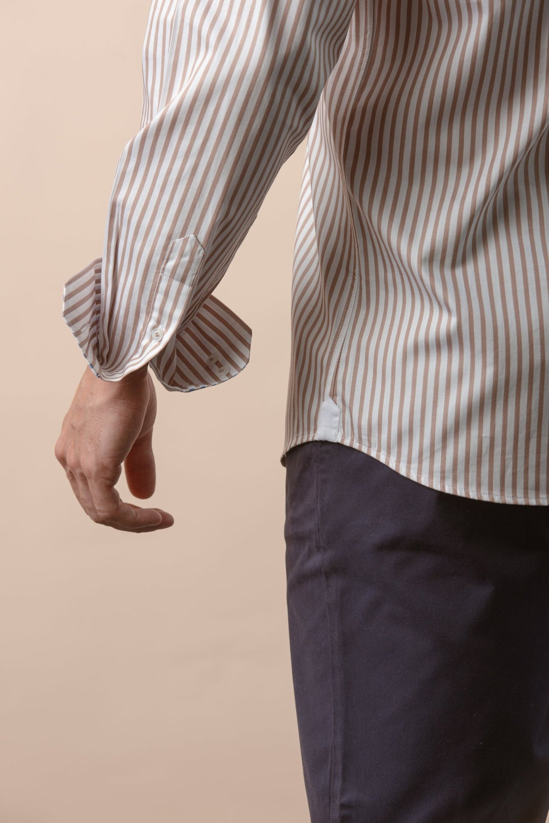 STRIPED COTTON REGULAR FIT SHIRT - Roban