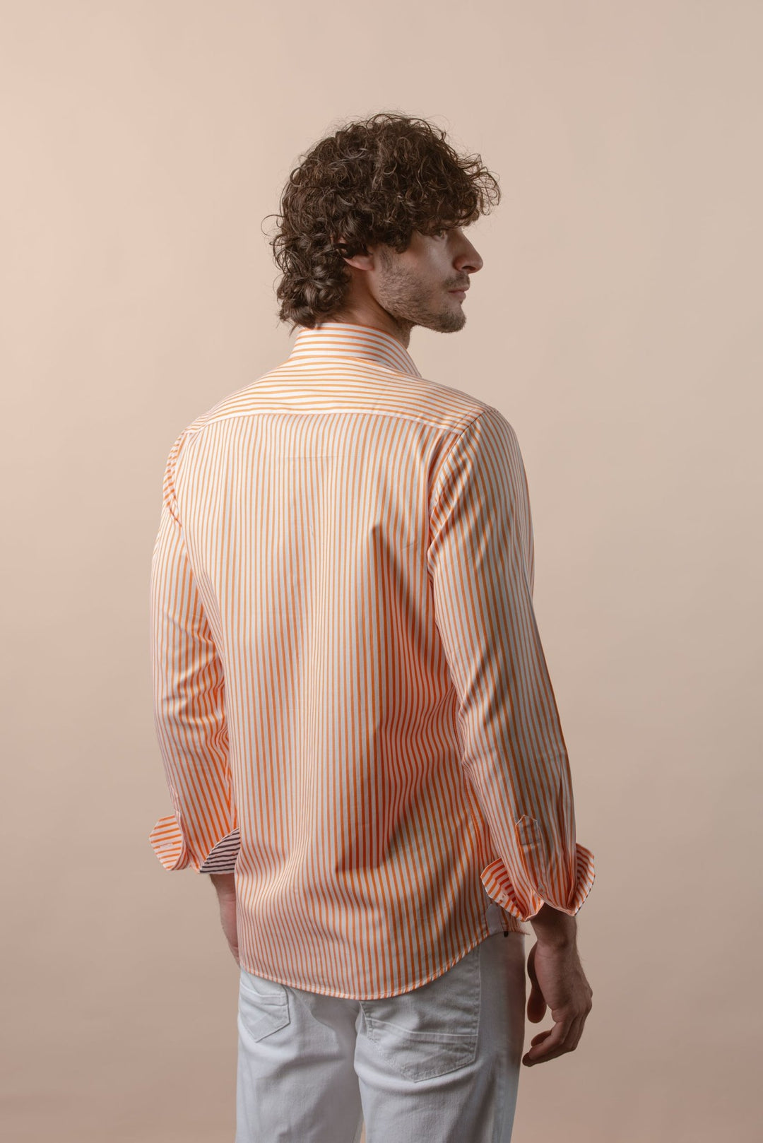STRIPED COTTON REGULAR FIT SHIRT - Roban