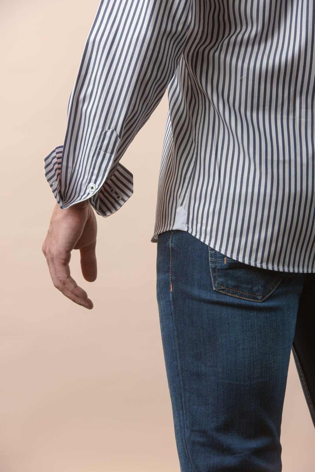 STRIPED COTTON REGULAR FIT SHIRT - Roban