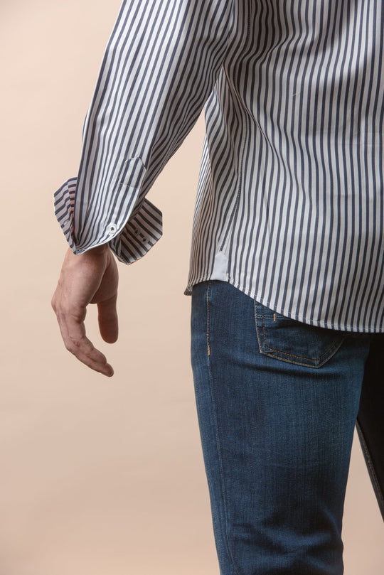 STRIPED COTTON REGULAR FIT SHIRT - Roban