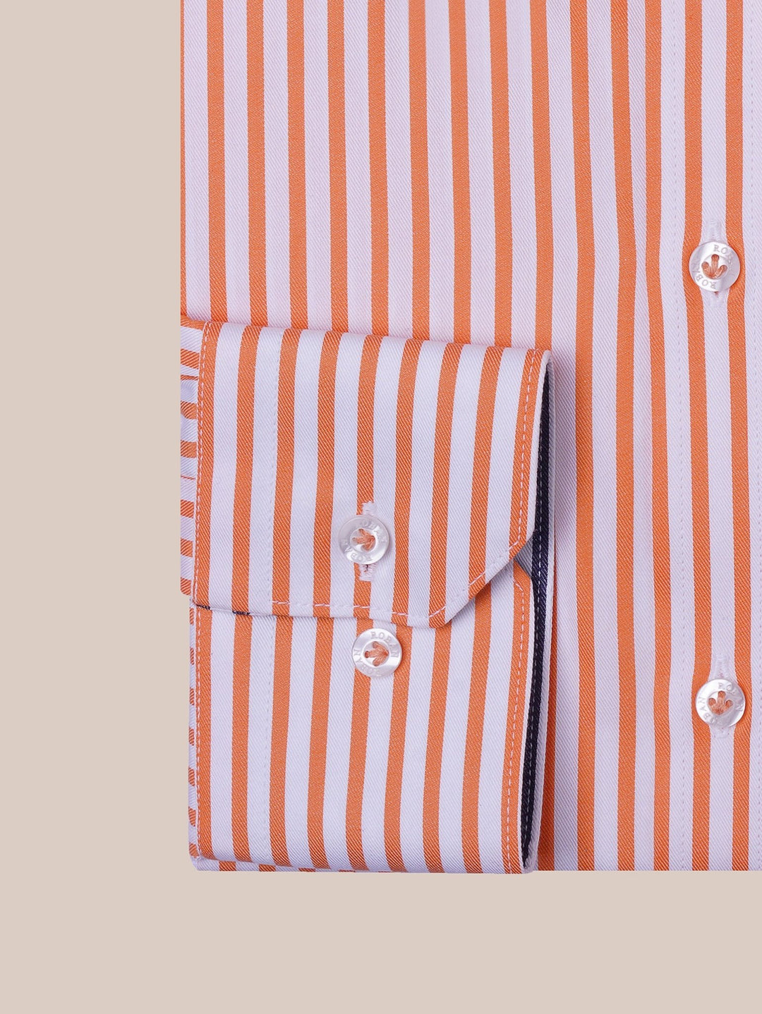 STRIPED COTTON REGULAR FIT SHIRT - Roban