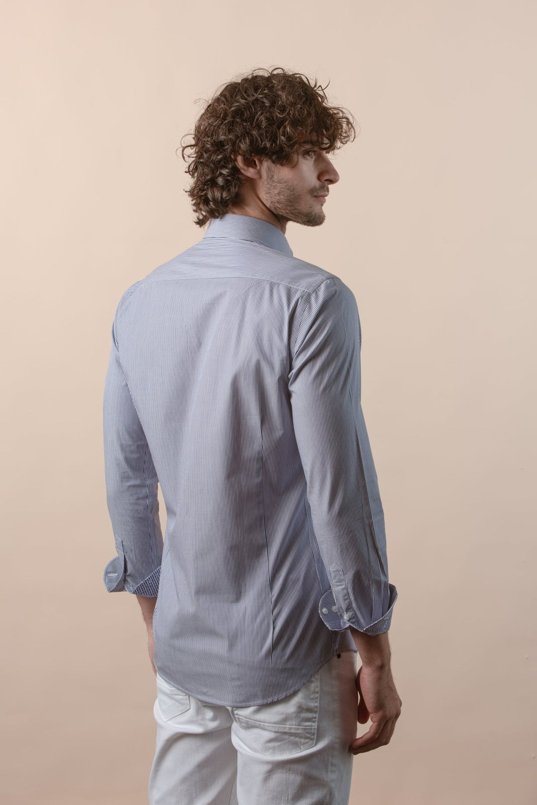 STRIPED COTTON SLIM FIT SHIRT - Roban