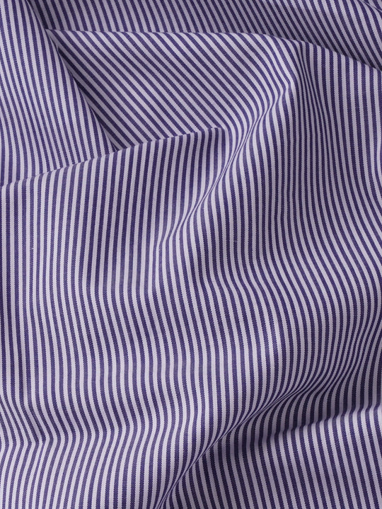 STRIPED COTTON SLIM FIT SHIRT - Roban