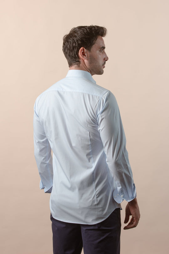 STRIPED COTTON SLIM FIT SHIRT - Roban
