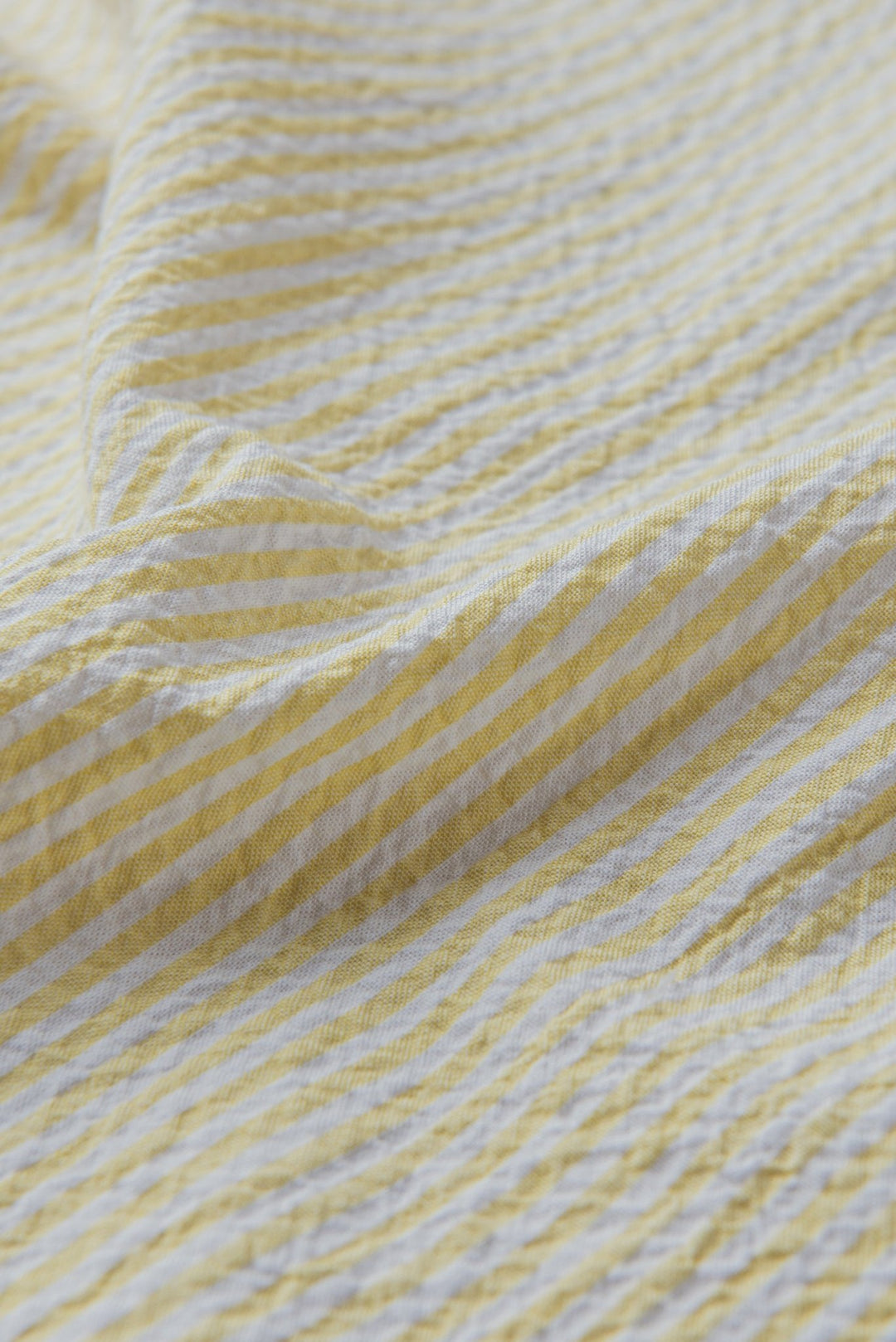 STRIPED CRINKLE - RIBBED COTTON SLIM FIT SHIRT - Roban