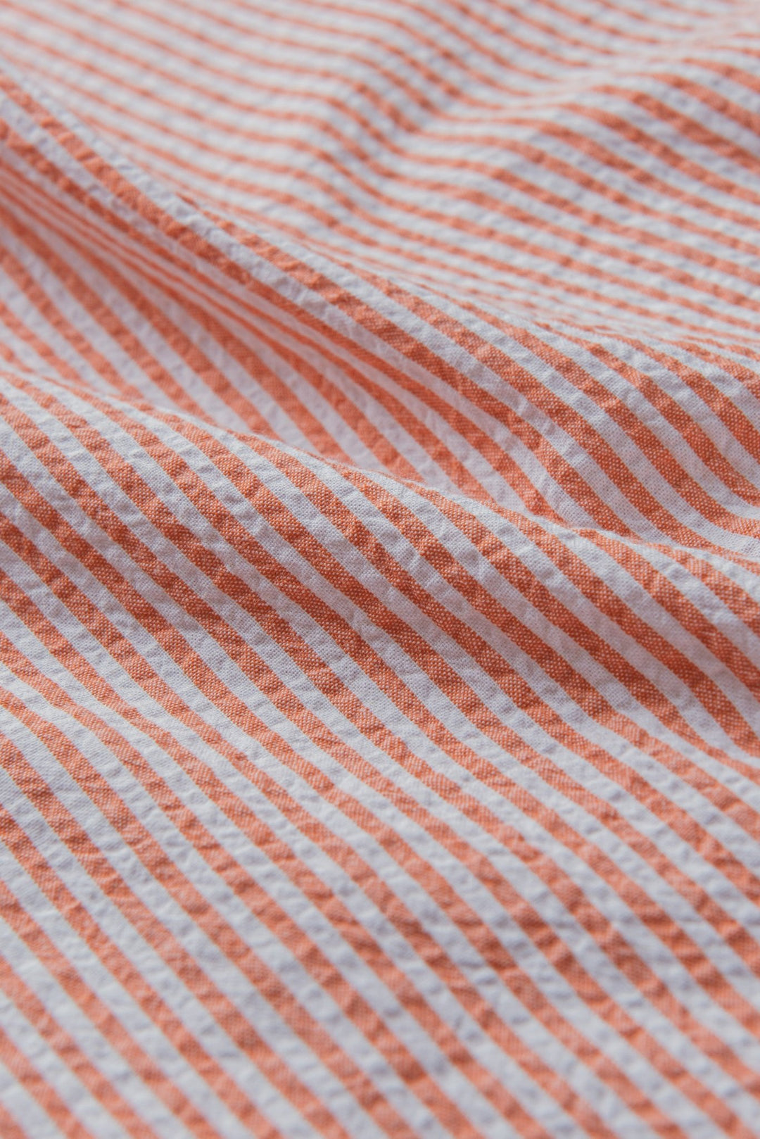 STRIPED CRINKLE - RIBBED COTTON SLIM FIT SHIRT - Roban