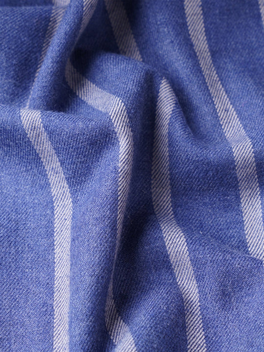 Striped Flannel Cotton Regular Fit Shirt - Roban
