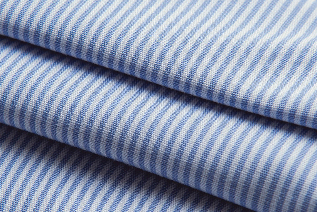 Striped Regular Fit Poplin Cufflink Shirt - Roban