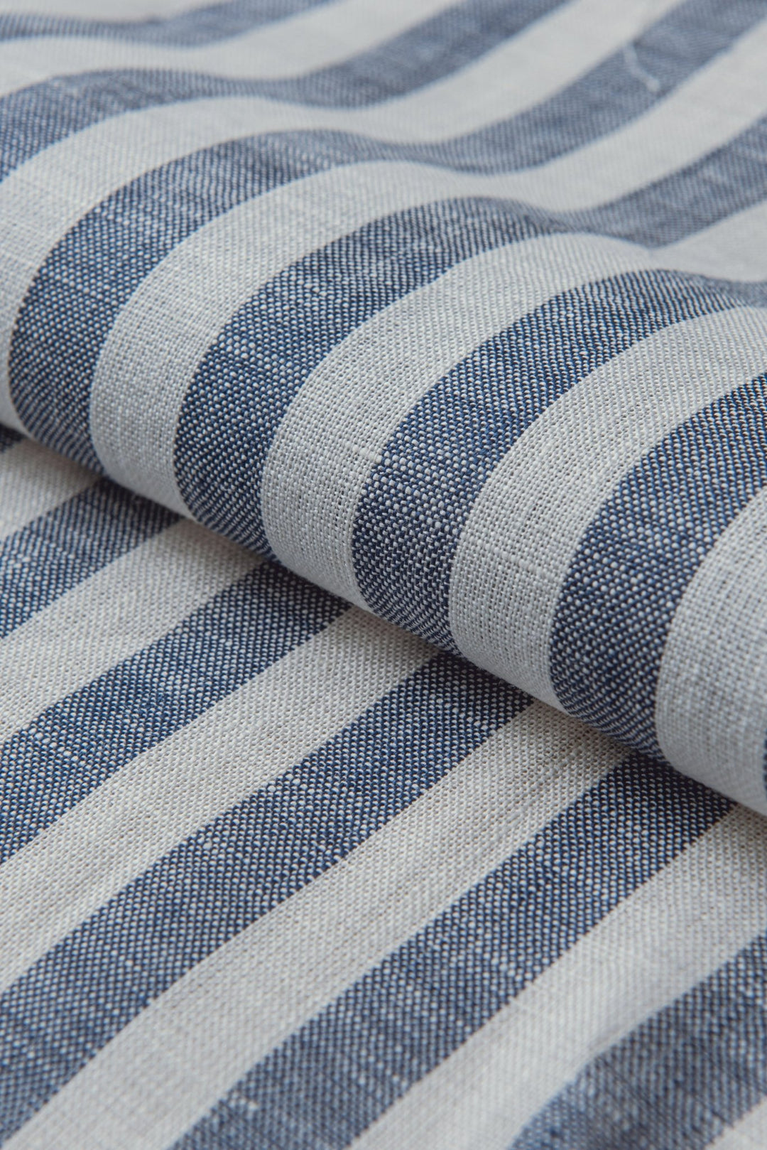 STRIPED WASHED LINEN REGULAR FIT SHIRT - Roban