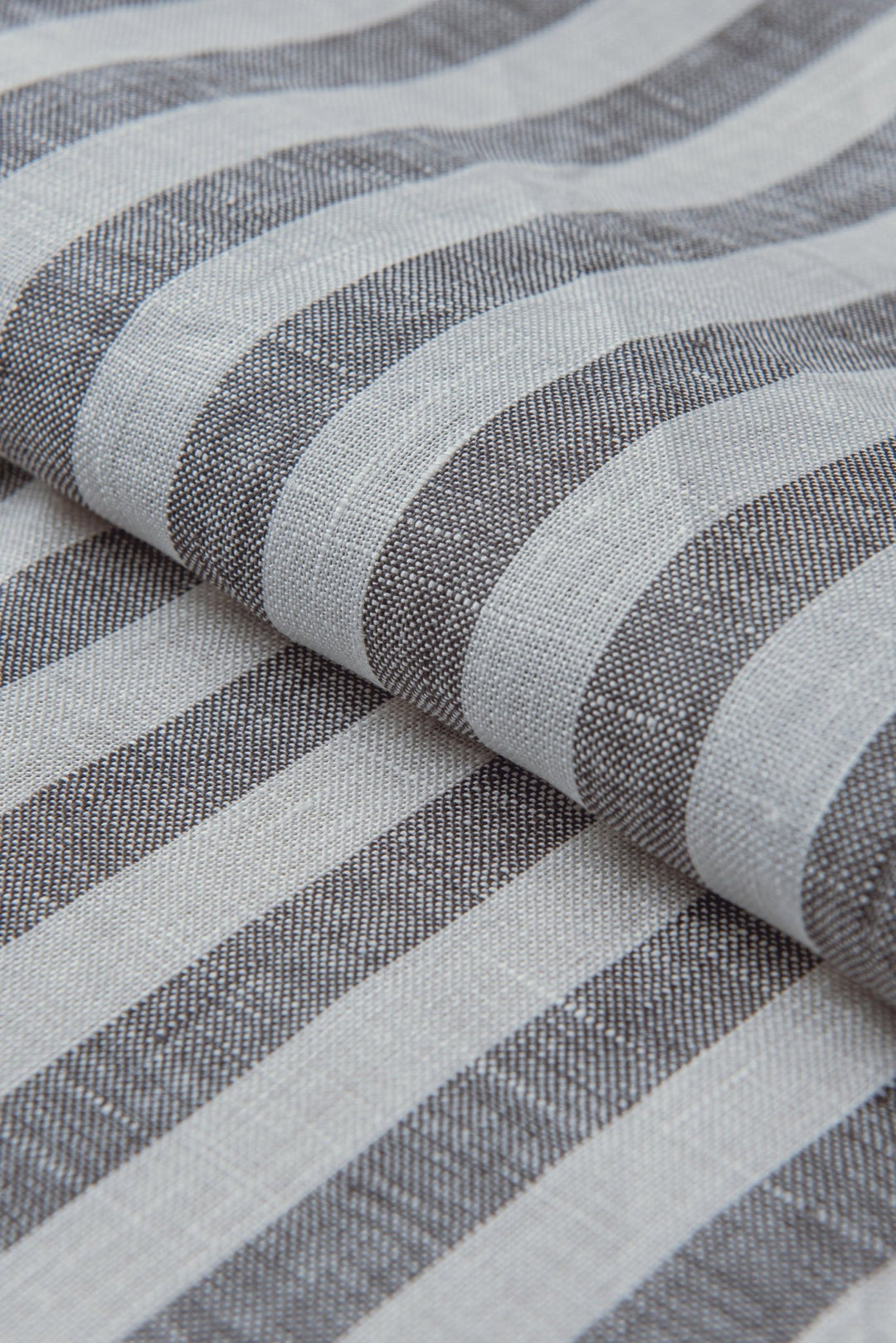 STRIPED WASHED LINEN REGULAR FIT SHIRT - Roban