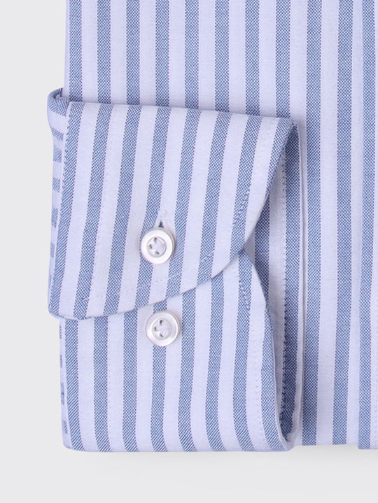 STRIPED WASHED OXFORD REGULAR FIT SHIRT - Roban
