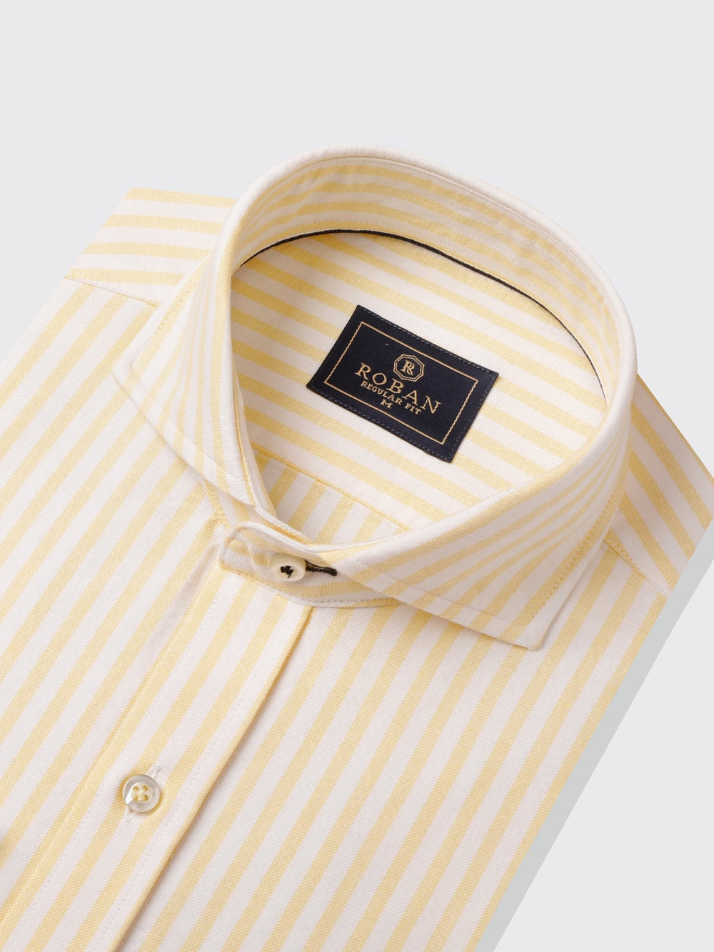 STRIPED WASHED OXFORD REGULAR FIT SHIRT - Roban