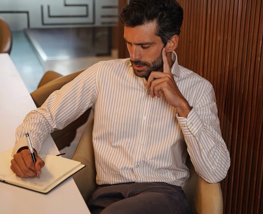 STRIPED WASHED OXFORD REGULAR FIT SHIRT - Roban