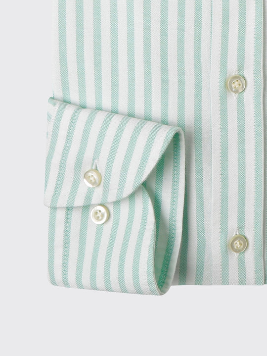 STRIPED WASHED OXFORD REGULAR FIT SHIRT - Roban