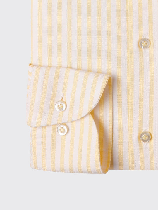 STRIPED WASHED OXFORD REGULAR FIT SHIRT - Roban