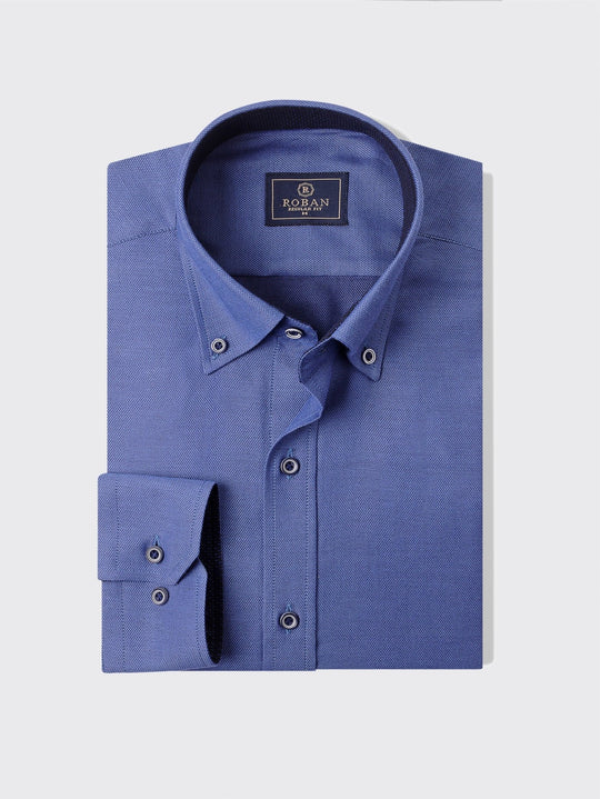Textured Cotton Regular Fit - Roban
