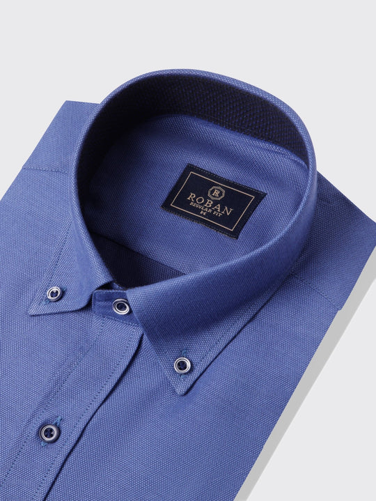 Textured Cotton Regular Fit - Roban