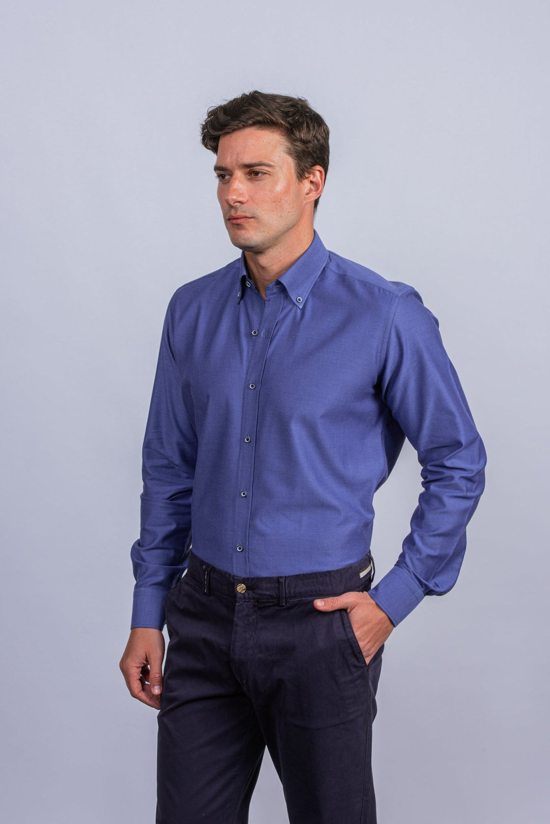 Textured Cotton Regular Fit - Roban