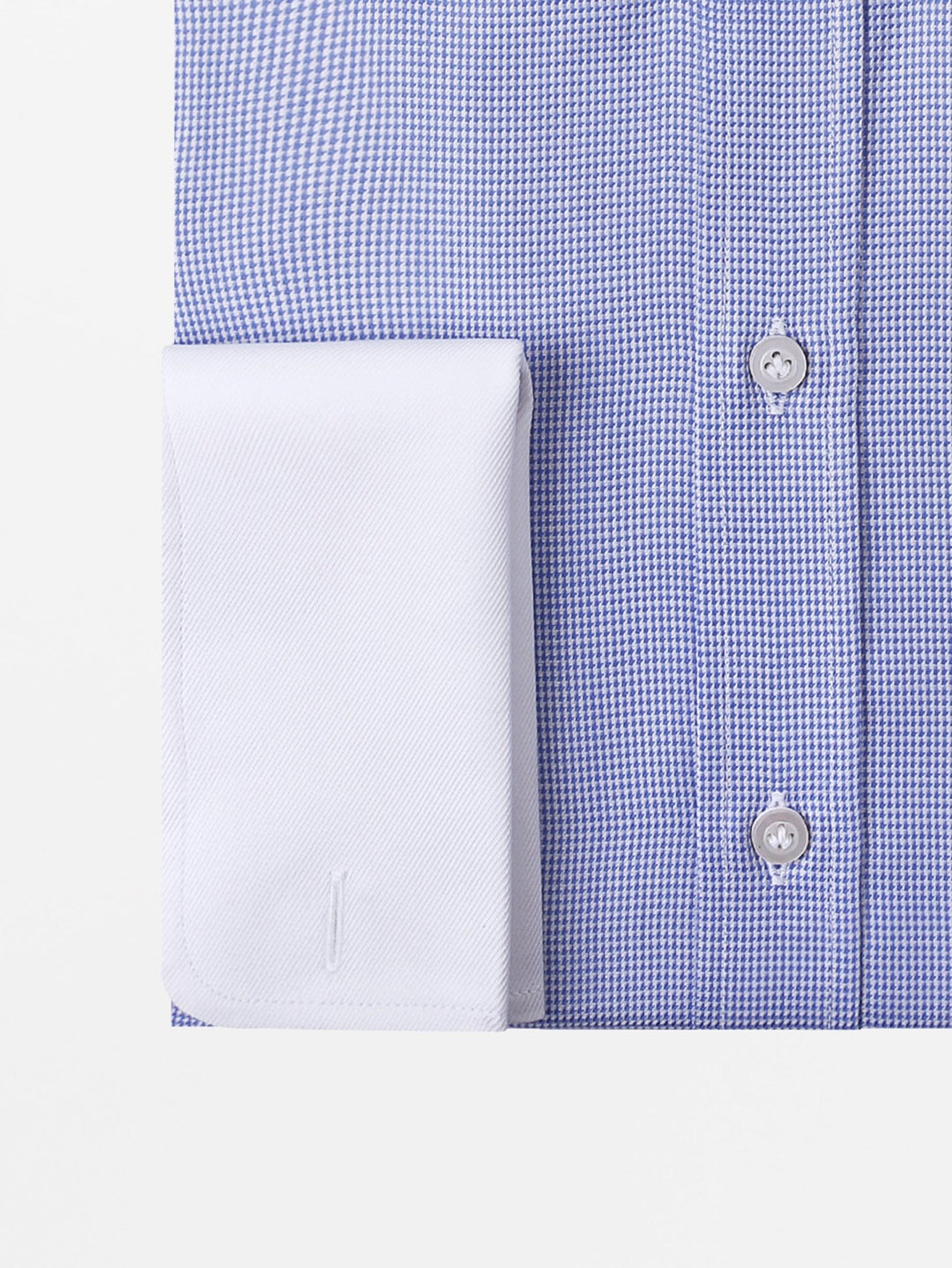 Textured Cotton Regular Fit Cufflink Shirt - Roban