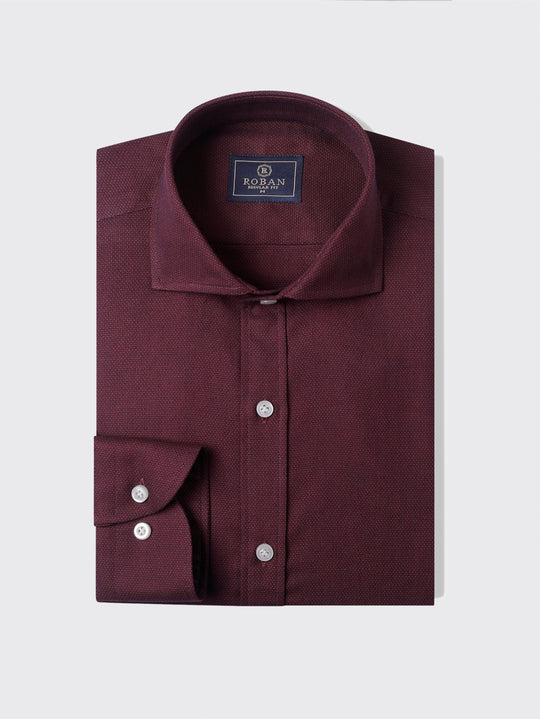 TEXTURED COTTON REGULAR FIT SHIRT - Roban