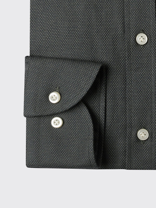 TEXTURED COTTON REGULAR FIT SHIRT - Roban