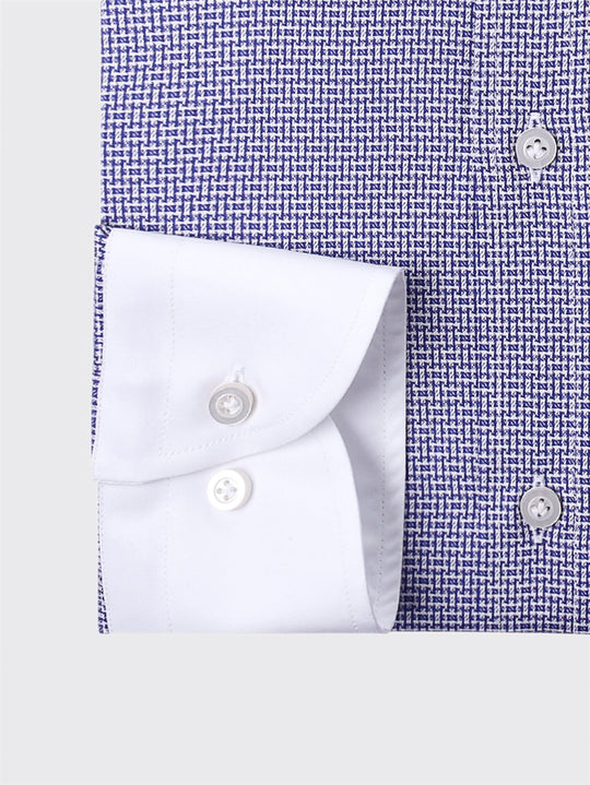 Textured Cotton Regular Fit Shirt - Roban