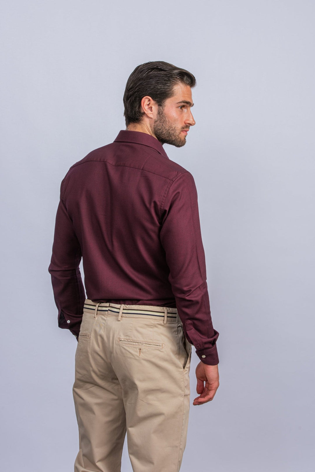 TEXTURED COTTON REGULAR FIT SHIRT - Roban