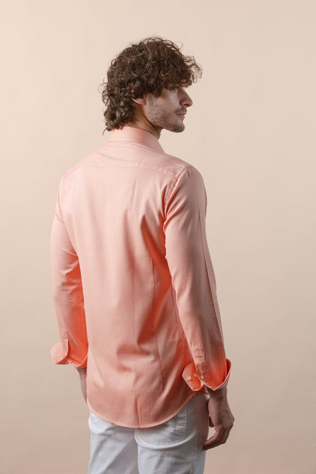 TEXTURED OXFORD SLIM FIT COTTON SHIRT - Roban