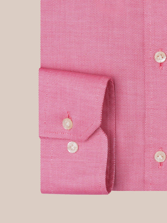 TEXTURED OXFORD SLIM FIT COTTON SHIRT - Roban