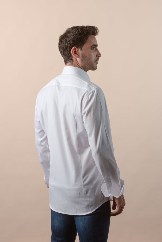 TEXTURED OXFORD SLIM FIT COTTON SHIRT - Roban