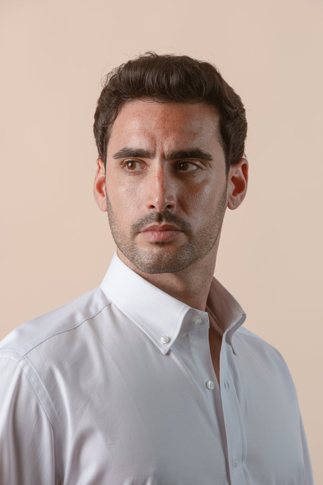 TEXTURED OXFORD SLIM FIT COTTON SHIRT - Roban