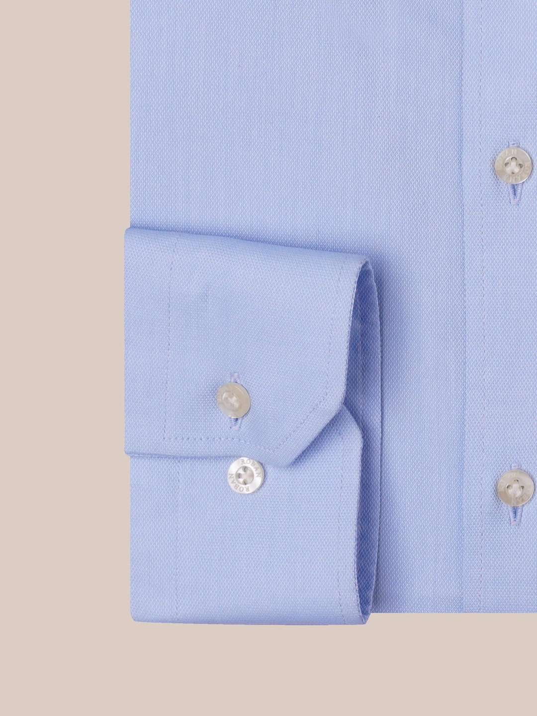 TEXTURED OXFORD SLIM FIT COTTON SHIRT - Roban