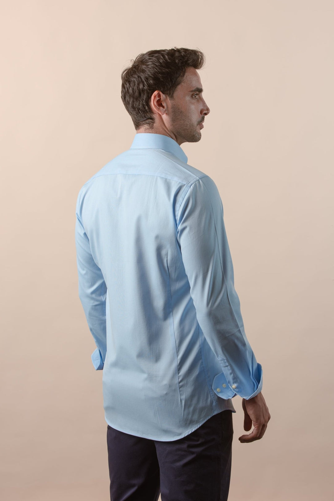 TEXTURED OXFORD SLIM FIT COTTON SHIRT - Roban