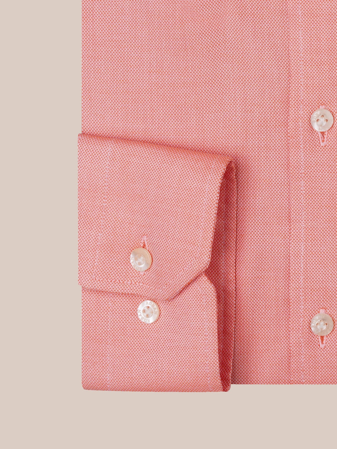 TEXTURED OXFORD SLIM FIT COTTON SHIRT - Roban