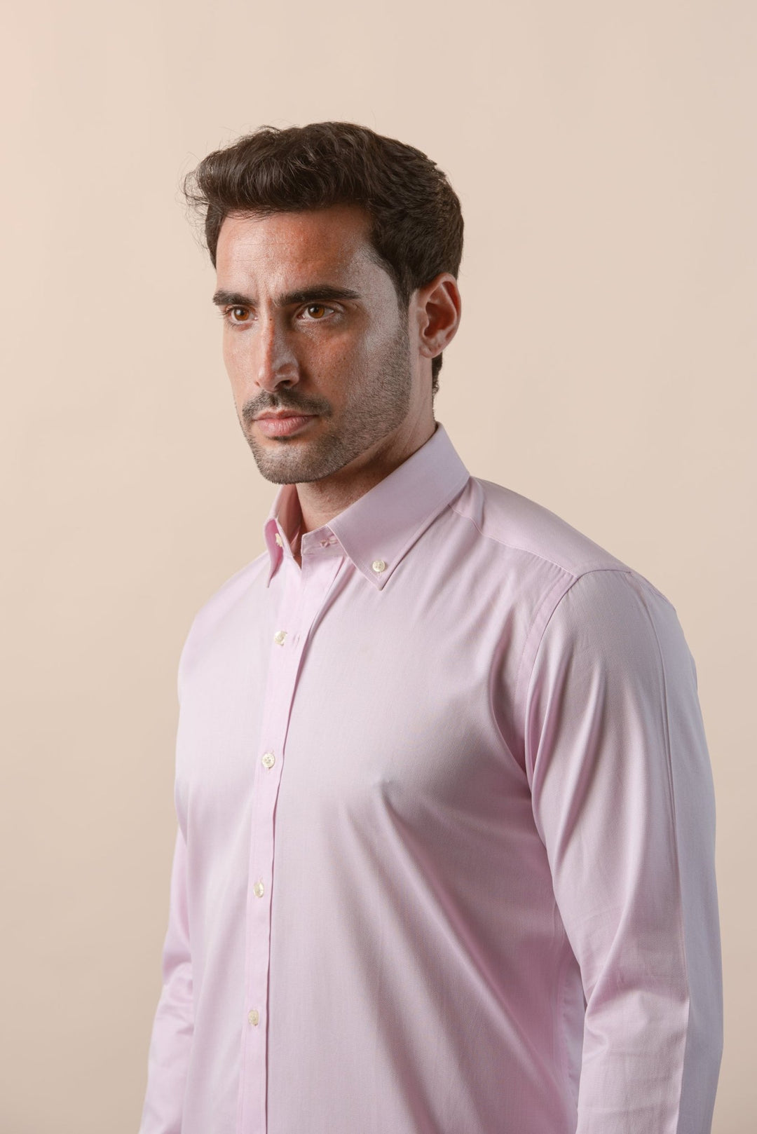 TEXTURED OXFORD SLIM FIT COTTON SHIRT - Roban