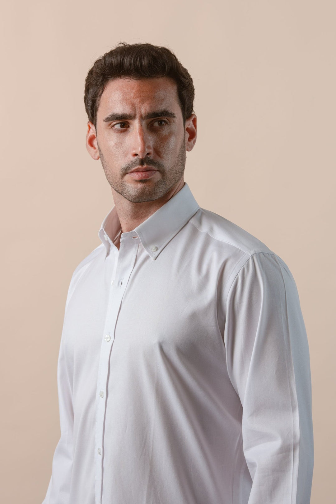 TEXTURED OXFORD SLIM FIT COTTON SHIRT - Roban