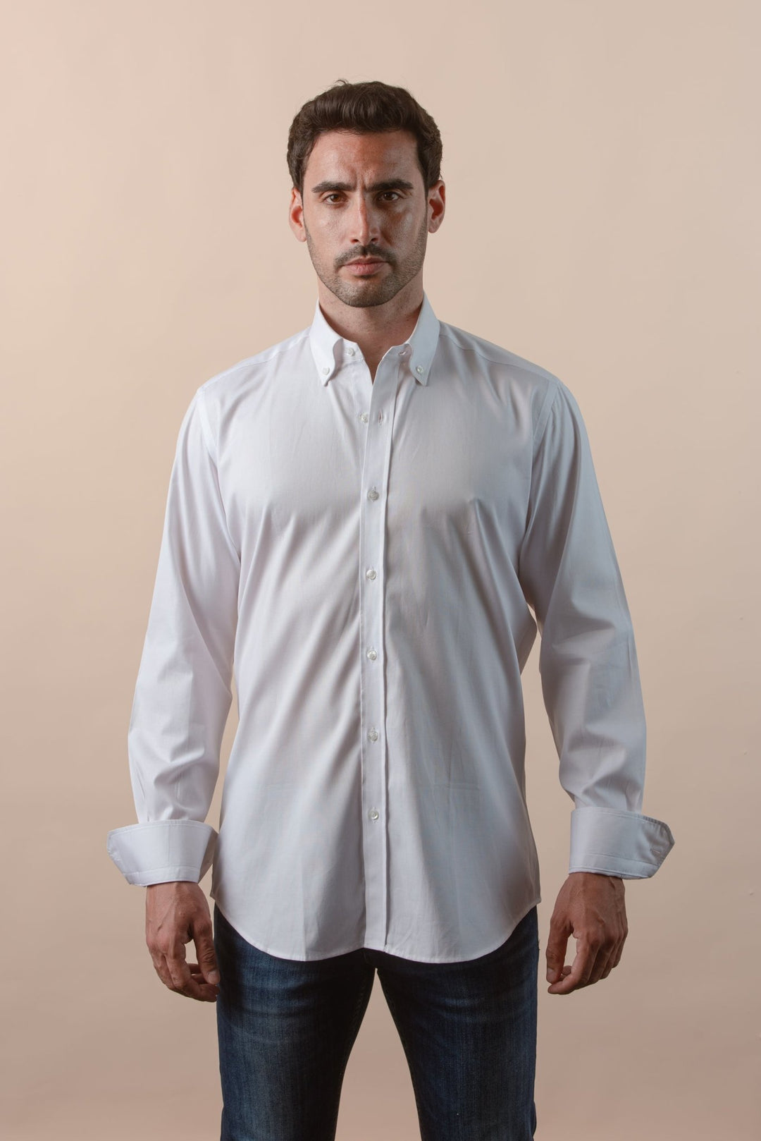 TEXTURED OXFORD SLIM FIT COTTON SHIRT - Roban