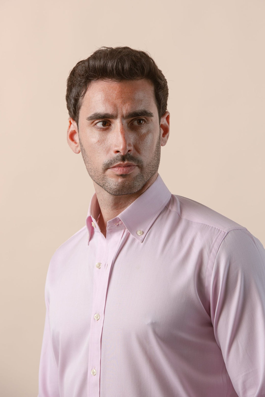 TEXTURED OXFORD SLIM FIT COTTON SHIRT - Roban