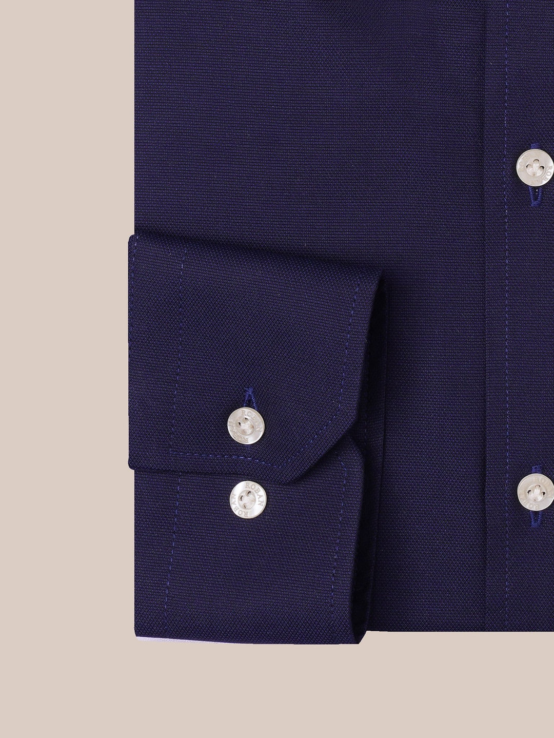 TEXTURED OXFORD SLIM FIT COTTON SHIRT - Roban