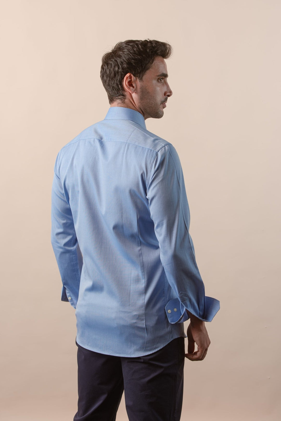 TEXTURED OXFORD SLIM FIT COTTON SHIRT - Roban