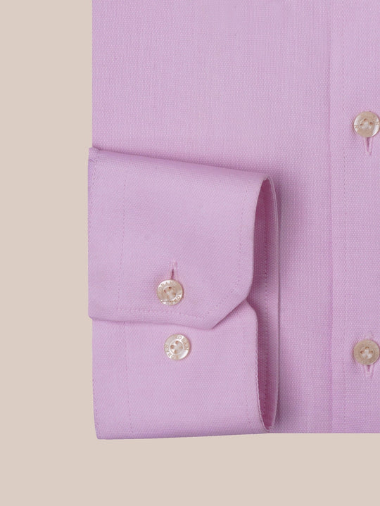 TEXTURED OXFORD SLIM FIT COTTON SHIRT - Roban