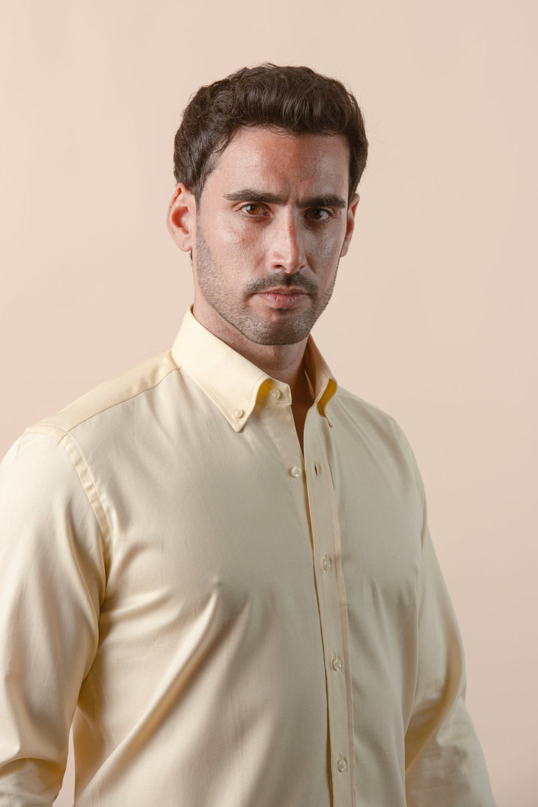 TEXTURED OXFORD SLIM FIT COTTON SHIRT - Roban