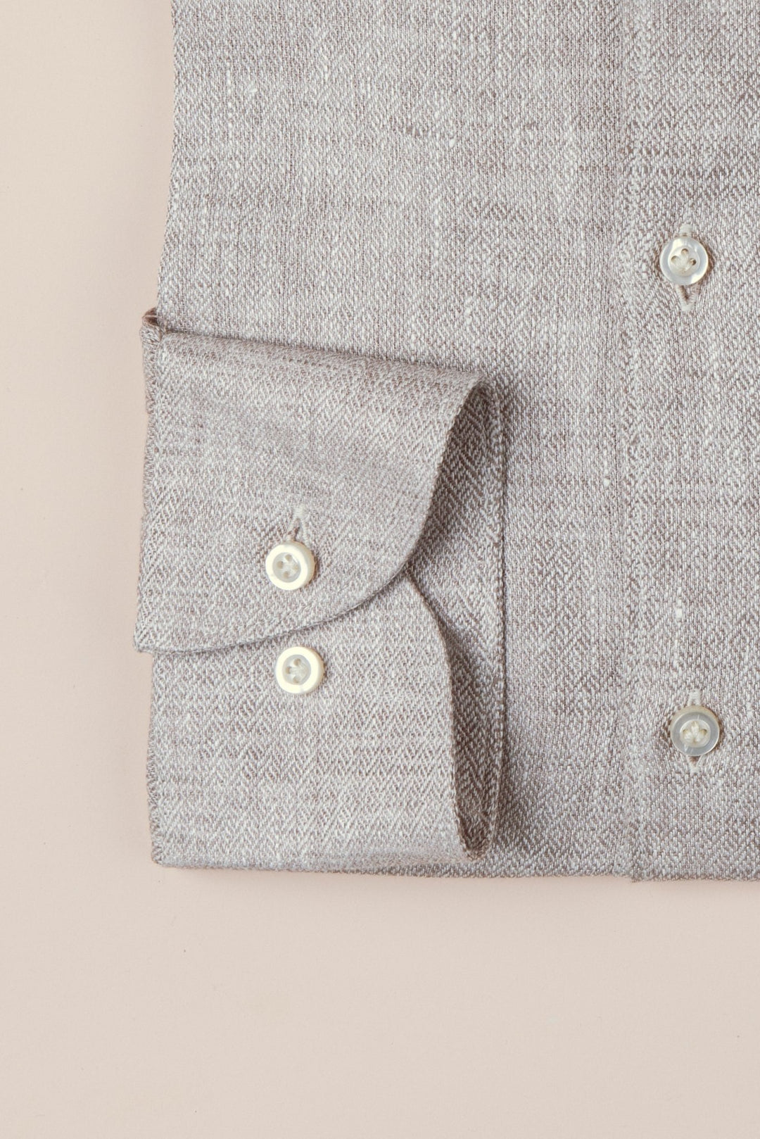 TEXTURED PLAIN TEXTURED WASHED LINEN REGULAR FIT SHIRT - Roban