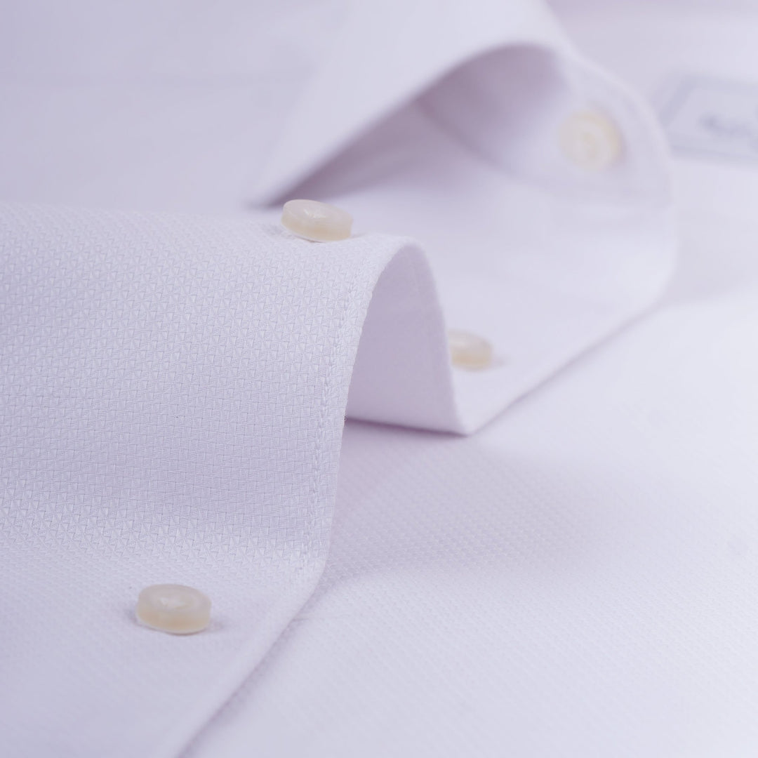 TEXTURED REGULAR FIT COTTON SHIRT - Roban