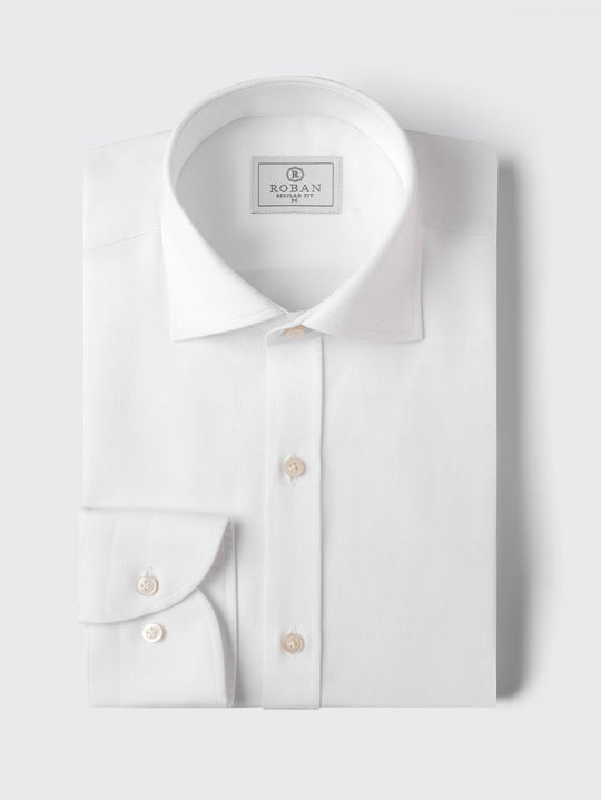 TEXTURED REGULAR FIT COTTON SHIRT - Roban