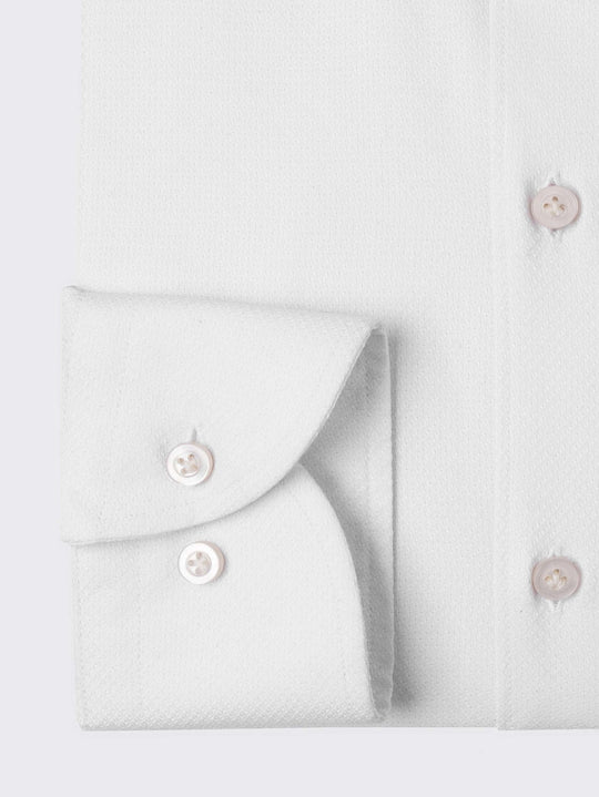 TEXTURED REGULAR FIT COTTON SHIRT - Roban